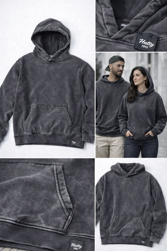 Hatty Charcoal Oversize Hoodie