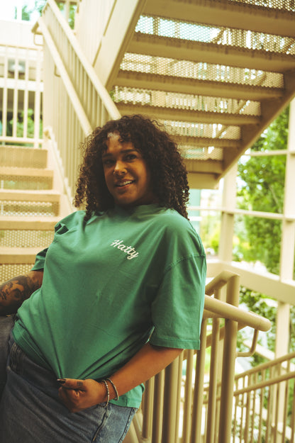 Teal Time Machine -Vintage Tee