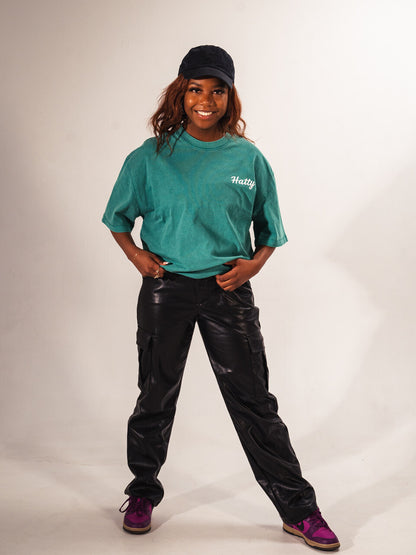 Teal Time Machine -Vintage Tee